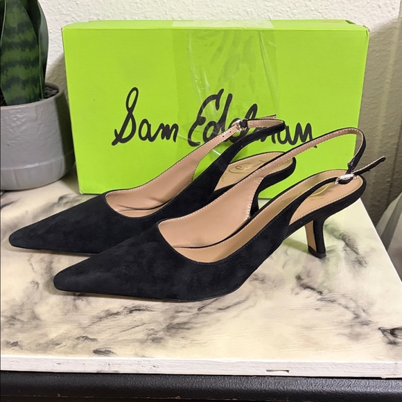 Sam Edelman Shoes - Sam Edelman Women's Bianka Sling Pump, Black, 7.5